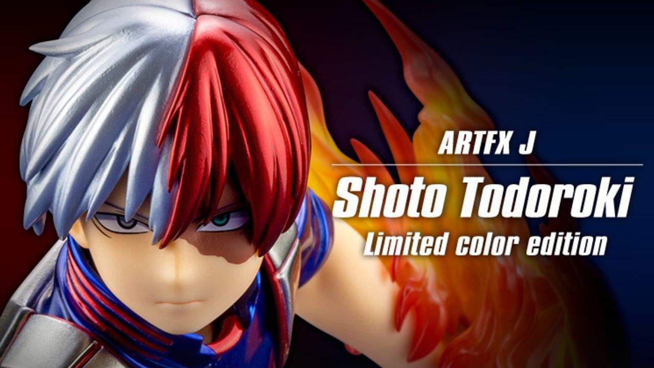 『ヒロアカ』メタリックカラーに輝く轟焦凍の1/8スケールフィギュア登場！人気キャラ投票イラストがモチーフになった限定商品