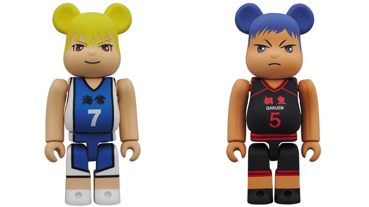 クマ耳姿のキセキの世代！？『黒バス』x「BE@RBRICK」丸い鼻になったクマ顔の黄瀬・緑間・青峰が登場！