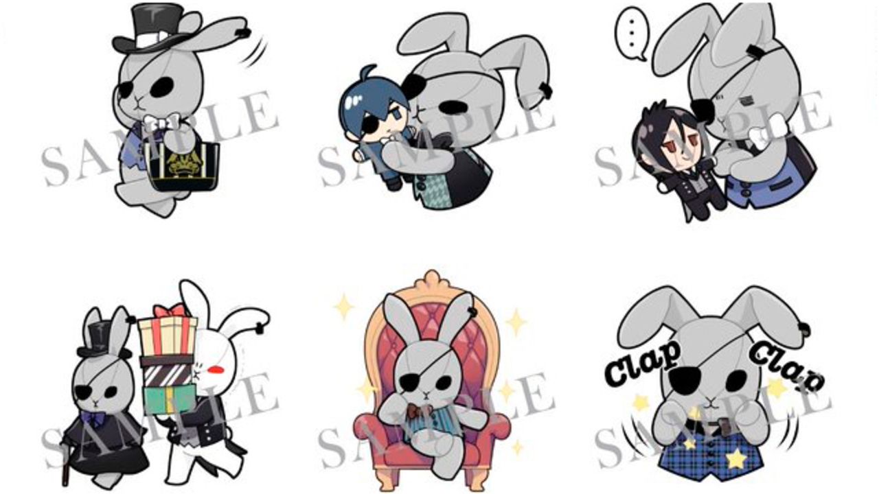 「黒執事 Black Label」枢やな先生描き下ろし”ビターラビット”LINEスタンプ登場！セバス＆シエルの姿も