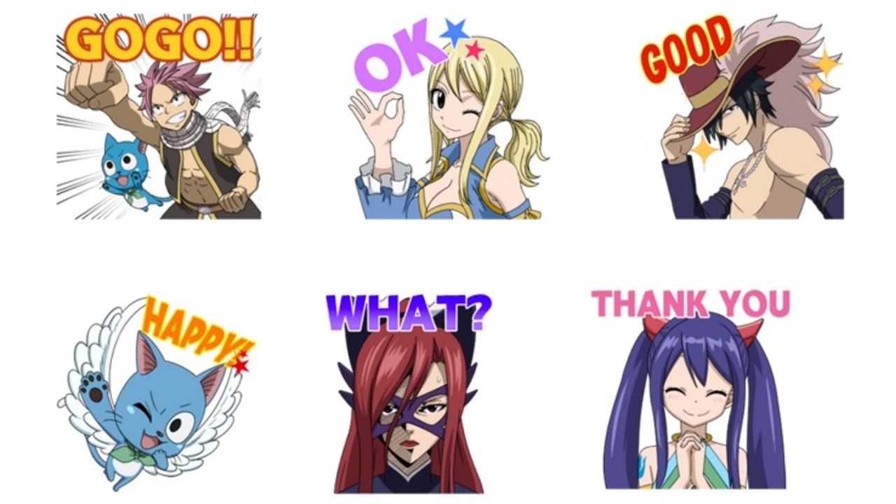 『FAIRY TAIL』の動くLINEスタンプ登場！伝説のフェアリーウーマンもラインナップ！