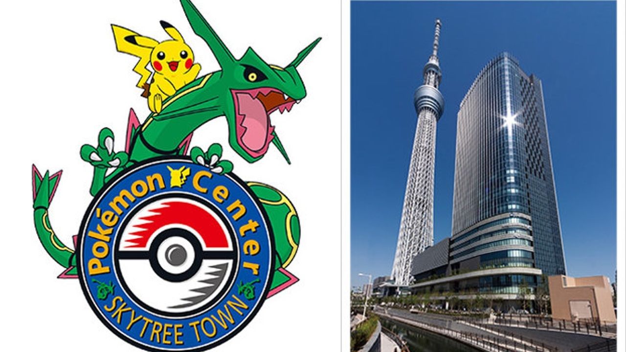 「東京ソラマチ」に『ポケモンセンタースカイツリータウン』登場！ロゴにはレックウザ