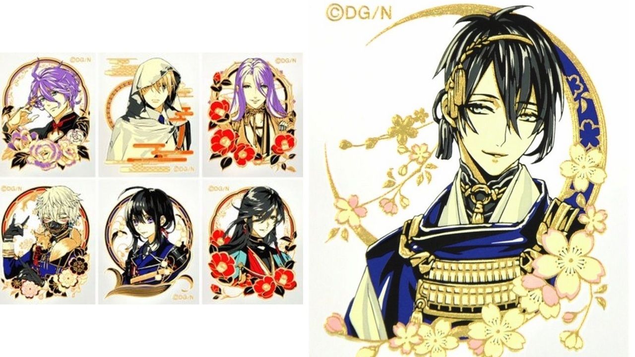 『刀剣乱舞』より刀剣男士達の彩蒔絵シール登場！美しい…！