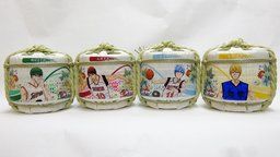 京まふ『黒バス』グッズ!キャライメージのこも樽には京都で馴染みの手まり飴が!