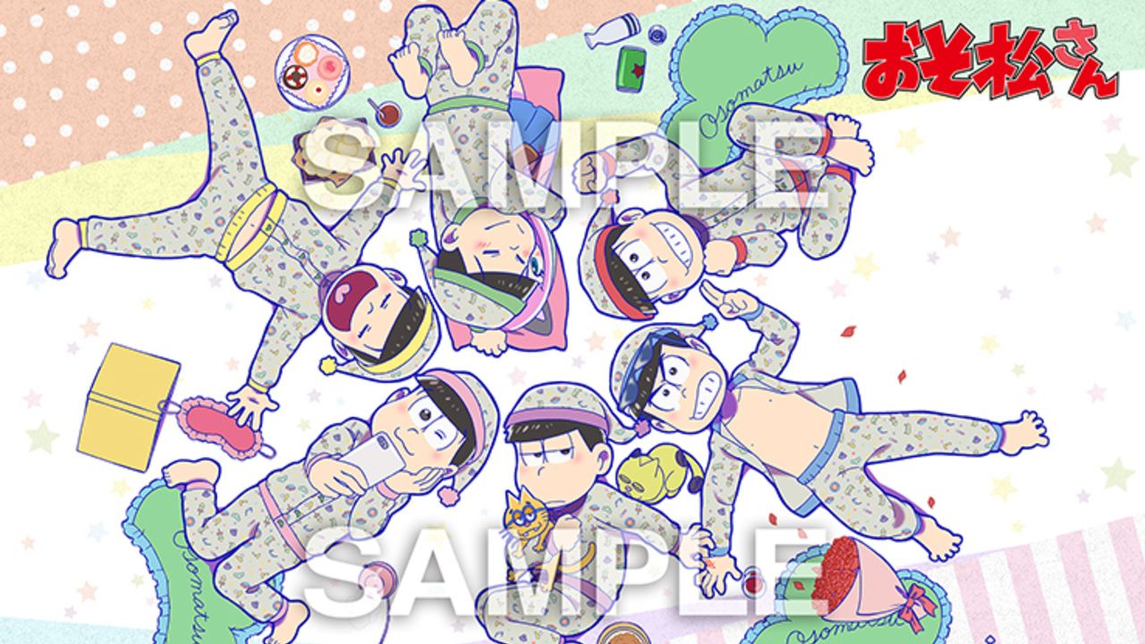 6つ子のモチーフが詰まった『おそ松さん』のパジャマが登場！予約特典はパジャマを着た6つ子のブロマイド！