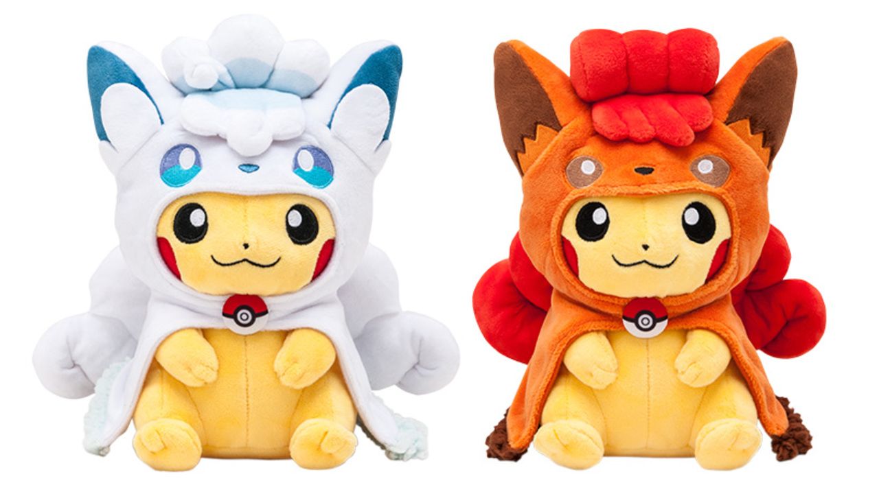 どっちが好き？『ポケモン』よりロコンのポンチョを着たピカチュウが登場！アローラの白いロコンも